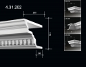 4.31.202 Карнизы с орнаментом из полиуретана