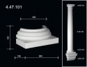 4.47.101 Polyurethane semicolumn base
