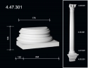 4.47.301 База полуколонны  из полиуретана
