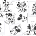 102712 Mickey and Minnie Sketch tapetes