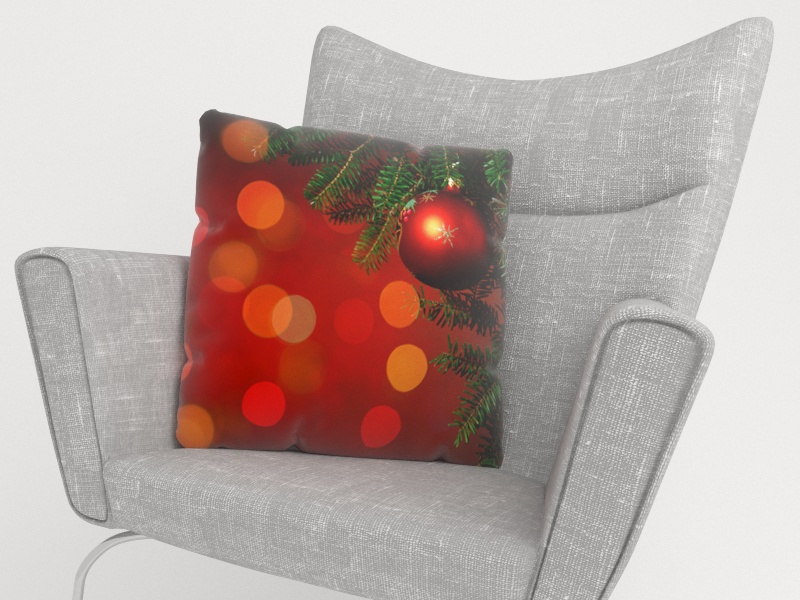 Pillowcase Red Christmas Toys