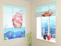 Roman Blind Scarlet Sails