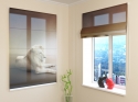 Roman Blind White Lion