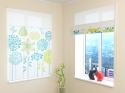 Roman Blind Graphic flowers