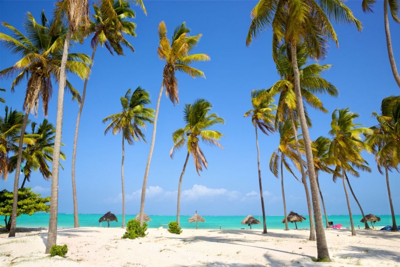 Smilšu pludmale, Zanzibāra, Tanzānija  