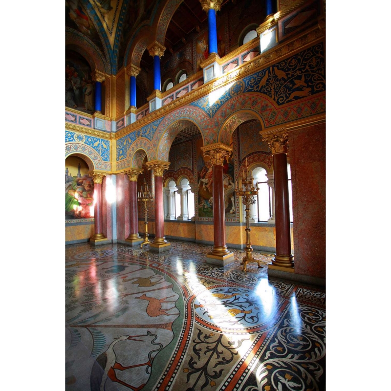 Interior of the castle