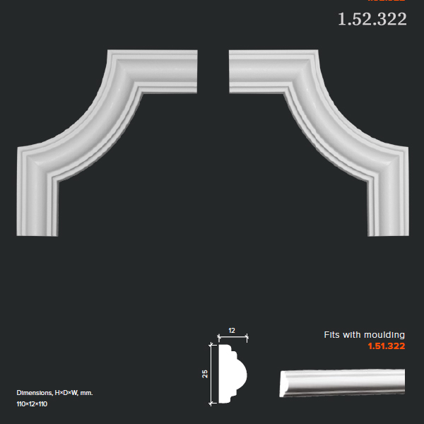 1.52.322 Poliuretāna stūra elements